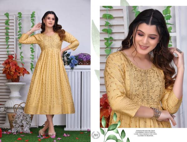 Trendy Golden Bindass Rayon Designer Exclusive Kurti collection